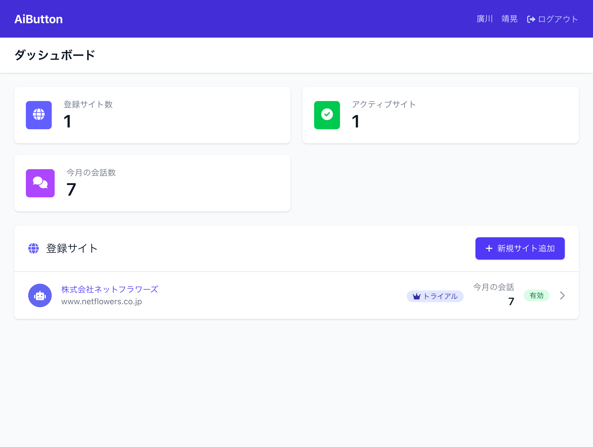 ダッシュボード