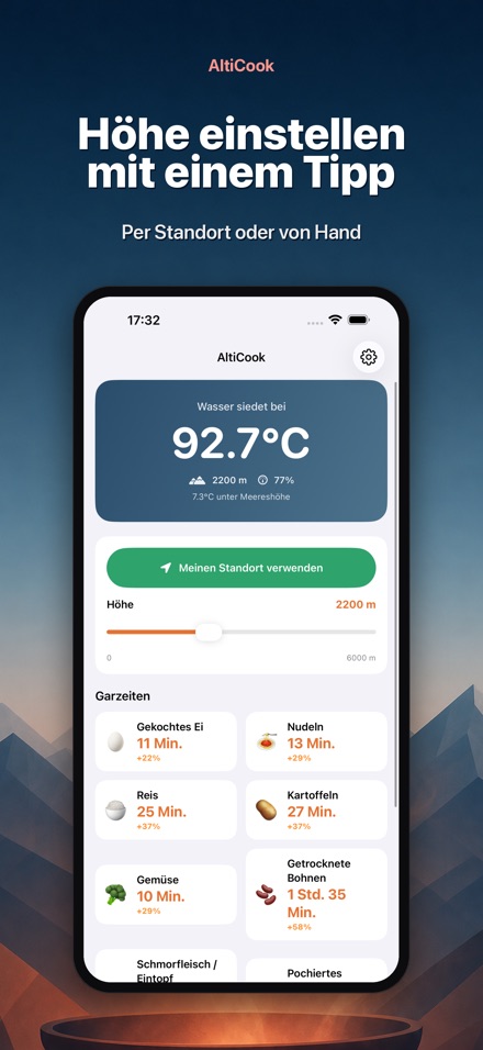 AltiCook: Kochen in Höhe 3