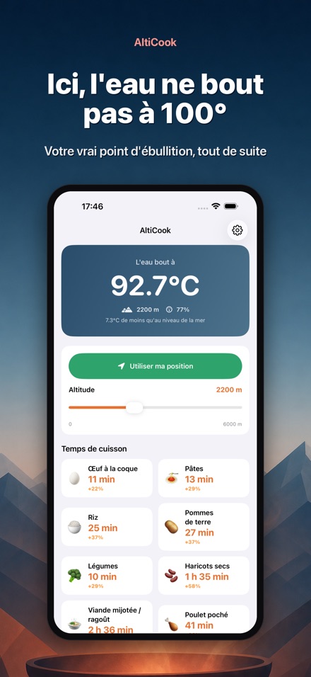 AltiCook : cuisine en altitude