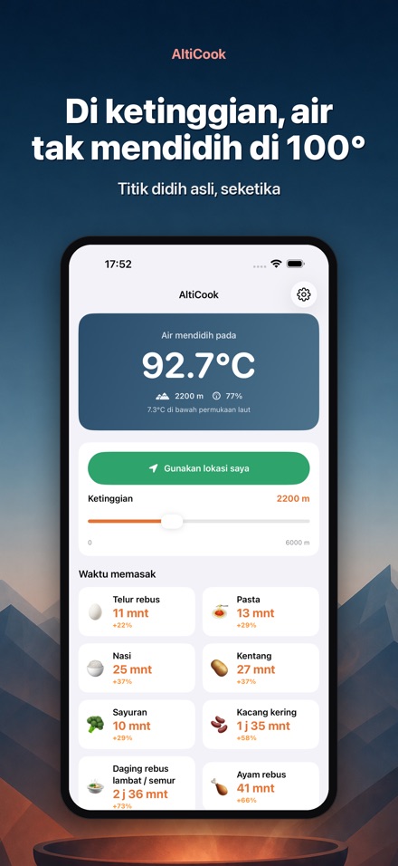 AltiCook: Masak Ketinggian