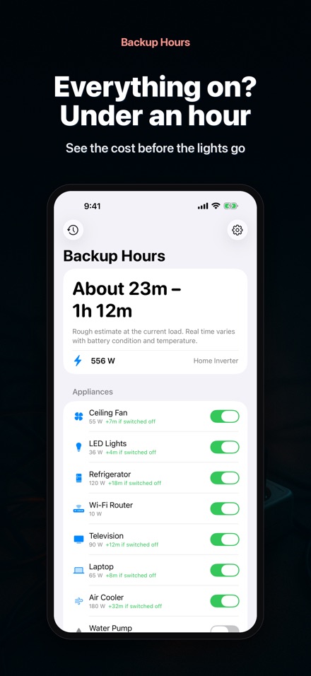 Backup Hours: Outage Time 3