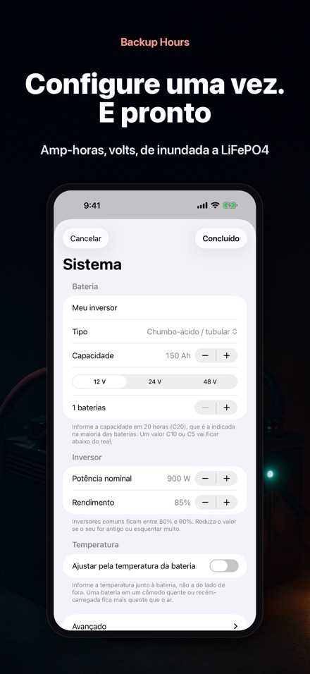 Backup Hours: autonomia 7