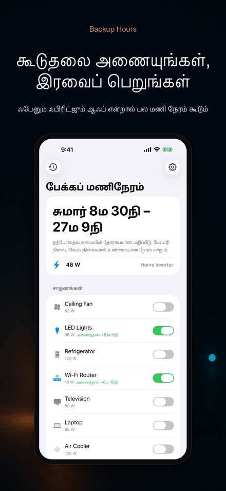 பேக்கப் மணிநேரம் 2