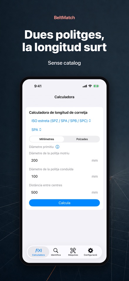 BeltMatch: Cerca corretja en V