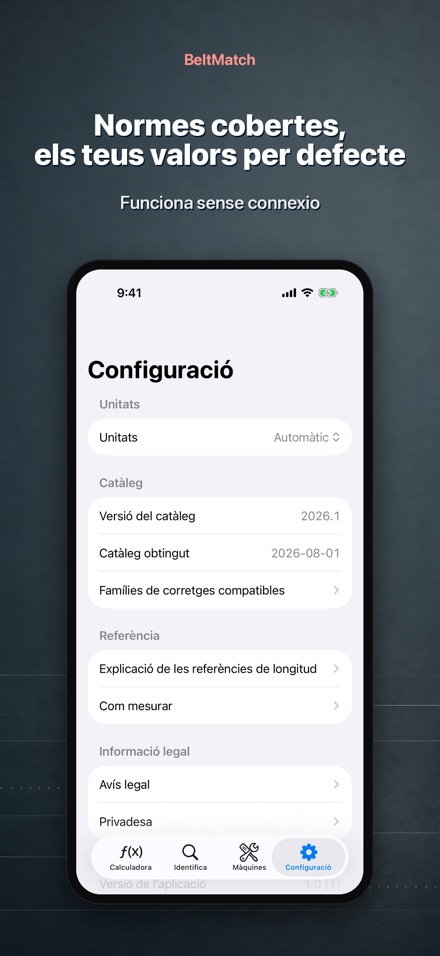 BeltMatch: Cerca corretja en V 10