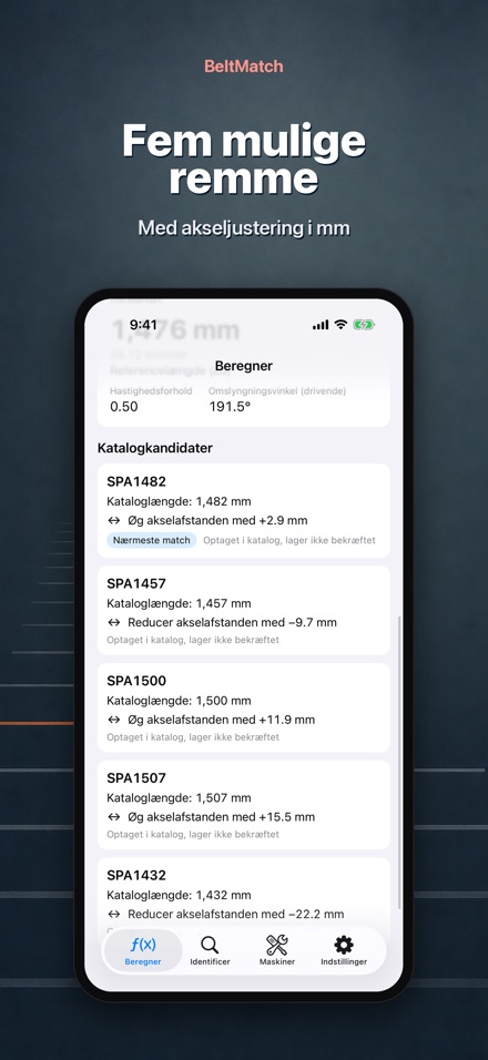 BeltMatch: Kilerem-søgning 3