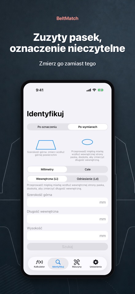 BeltMatch: Wyszukaj pasek klin 6
