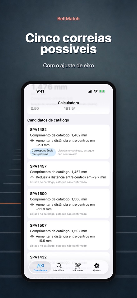 BeltMatch: Buscar correia V 3