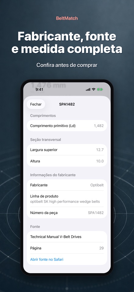 BeltMatch: Buscar correia V 4