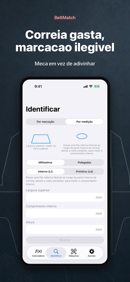 BeltMatch: Buscar correia V 6