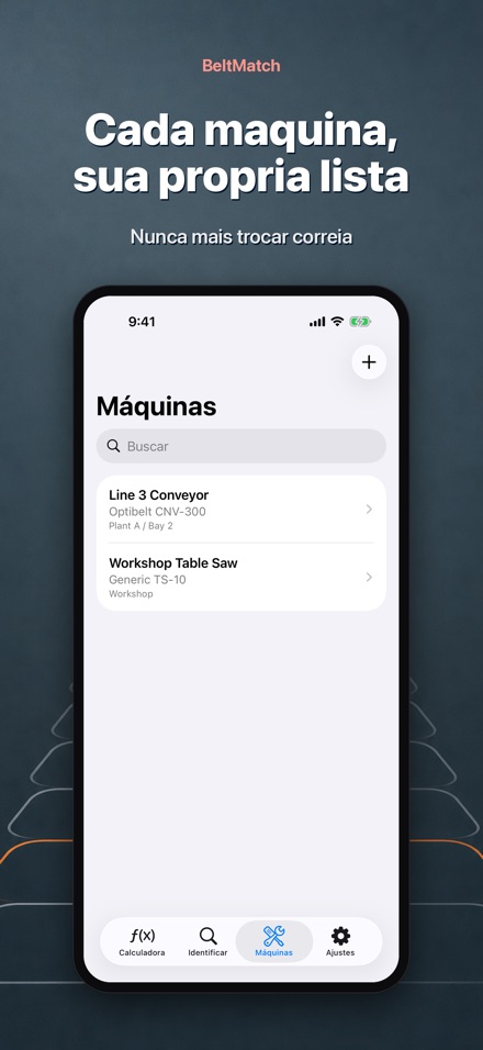 BeltMatch: Buscar correia V 8