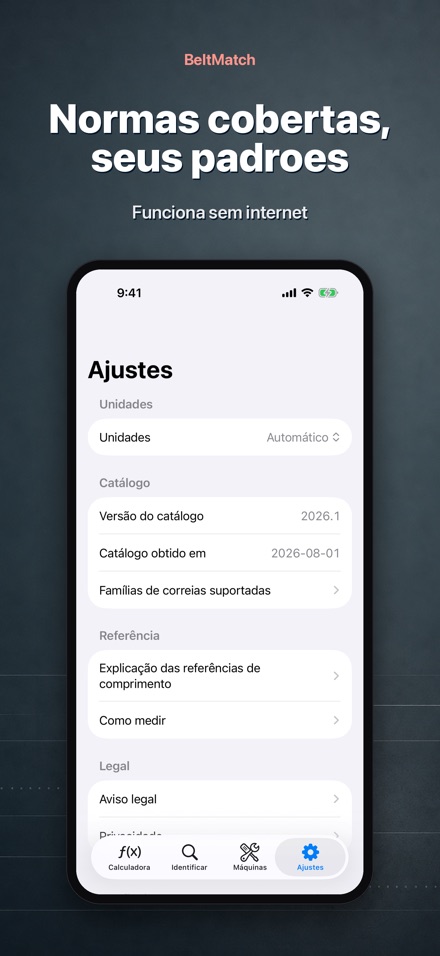 BeltMatch: Buscar correia V 10