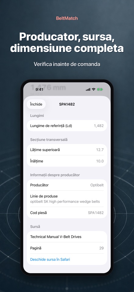 BeltMatch: Caută curea V 4