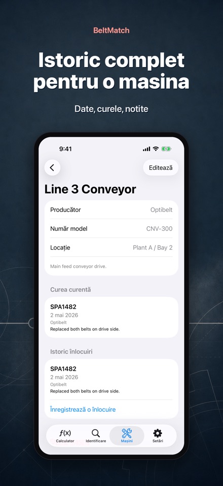 BeltMatch: Caută curea V 9
