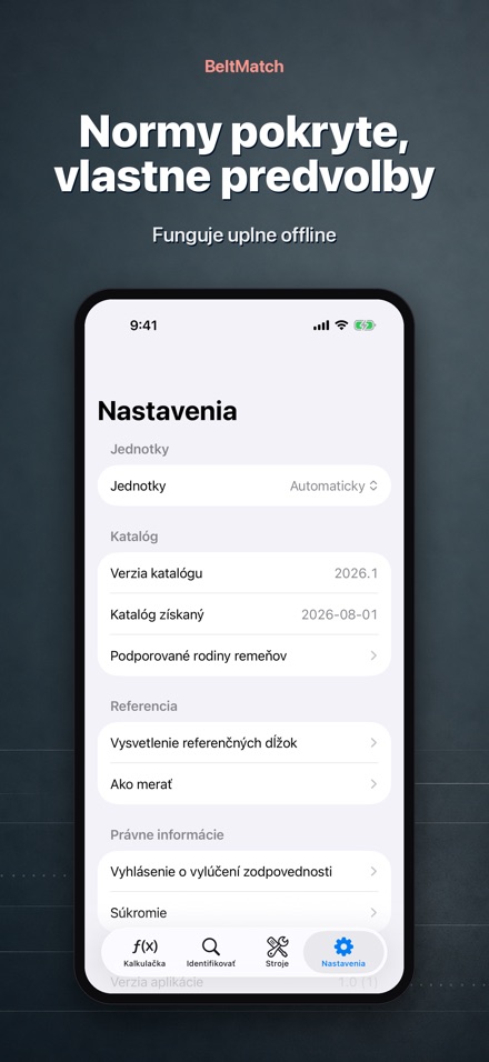 BeltMatch: Hľadač klinových 10