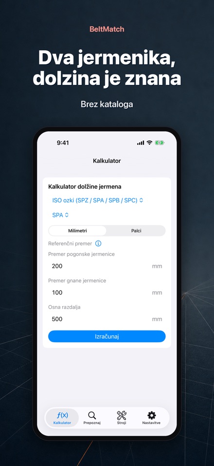 BeltMatch: Iskalnik klinastih