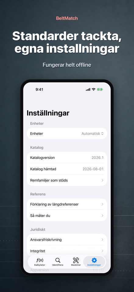 BeltMatch: Kilrem-sökare 10