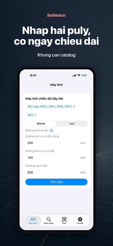 BeltMatch: Tìm dây curoa V