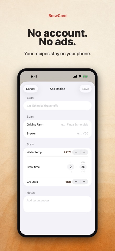 BrewCard: Coffee Brew Recipes 9