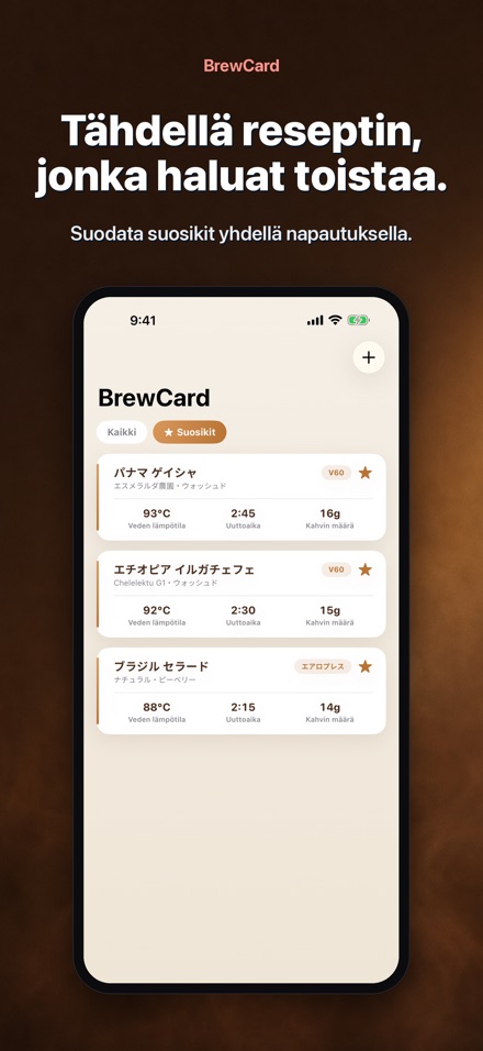BrewCard: Kahvireseptikortit 4