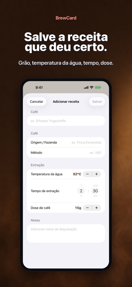 BrewCard: Receitas de Cafe 2