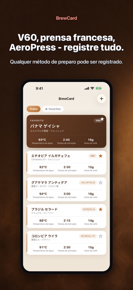BrewCard: Receitas de Cafe 6