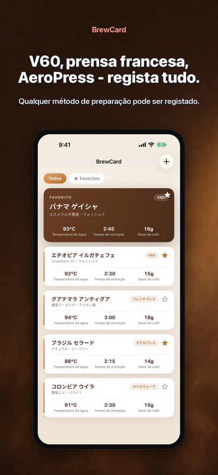 BrewCard: Receitas de Cafe 6