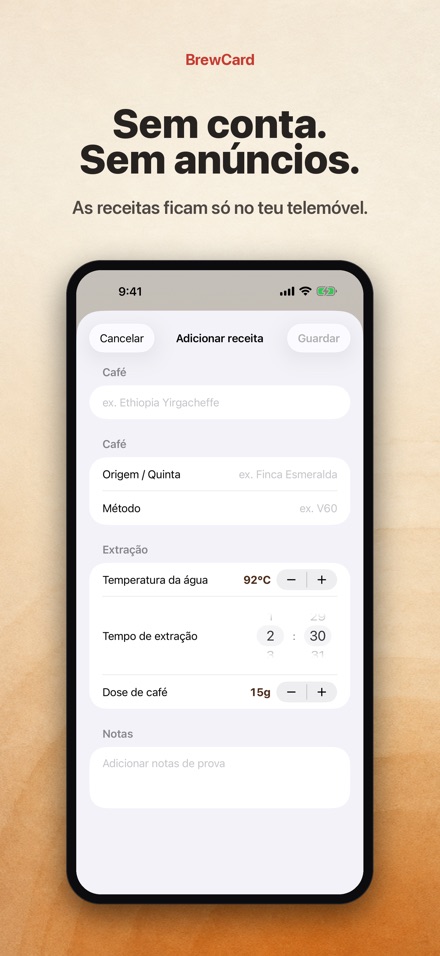 BrewCard: Receitas de Cafe 9