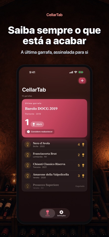 CellarTab: Registo de Adega 2