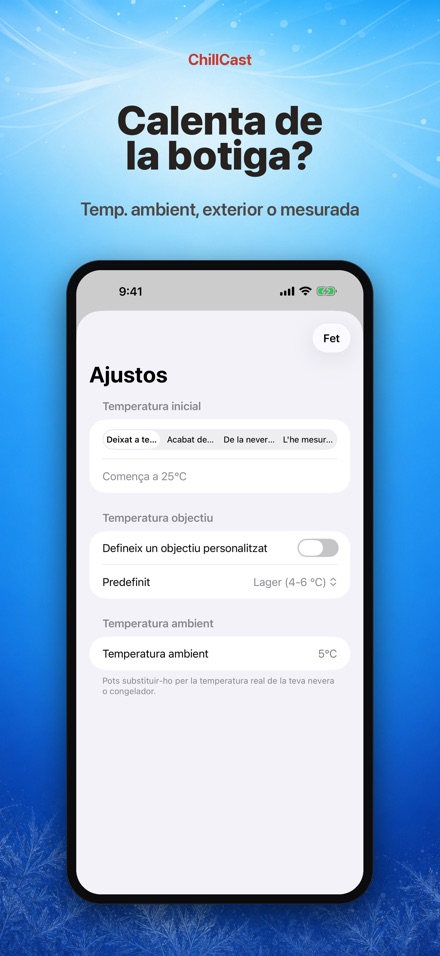 ChillCast: temporitzador fred 8
