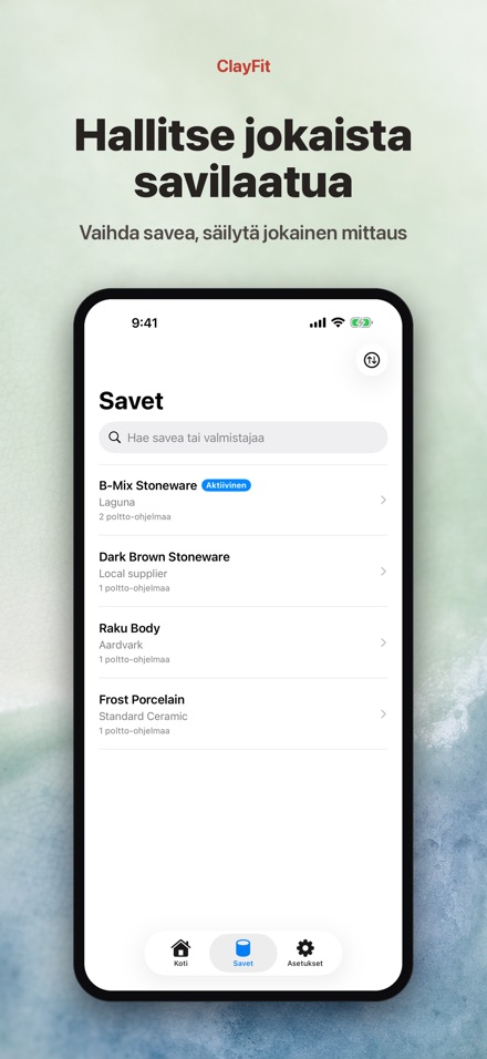 ClayFit: saven kutistuma 5