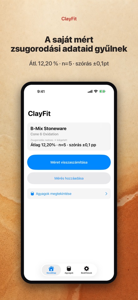 ClayFit: agyag zsugorodás
