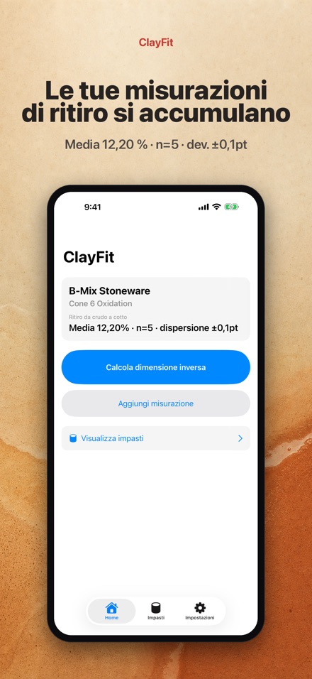 ClayFit: ritiro argilla