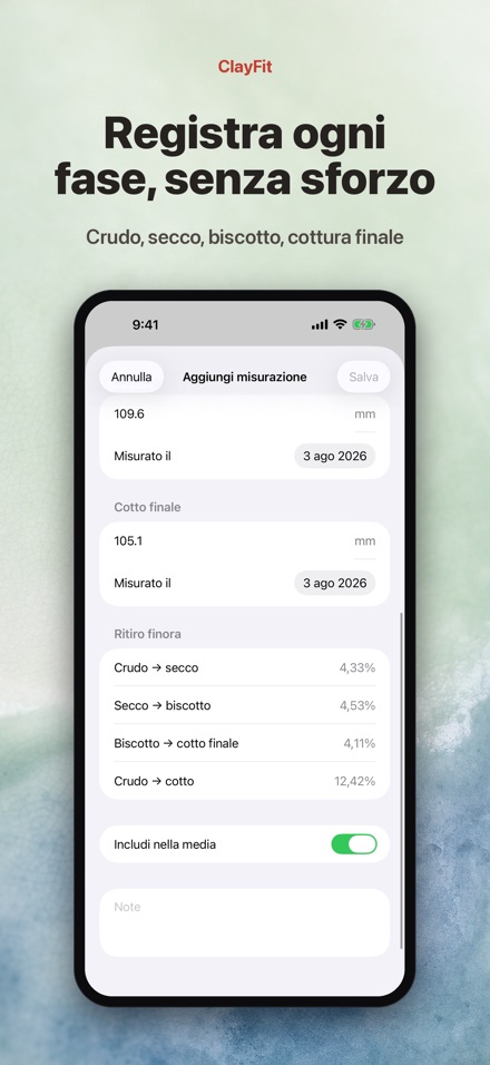 ClayFit: ritiro argilla 3