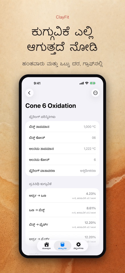 ClayFit: ಮಣ್ಣಿನ ಕುಗ್ಗುವಿಕೆ 4