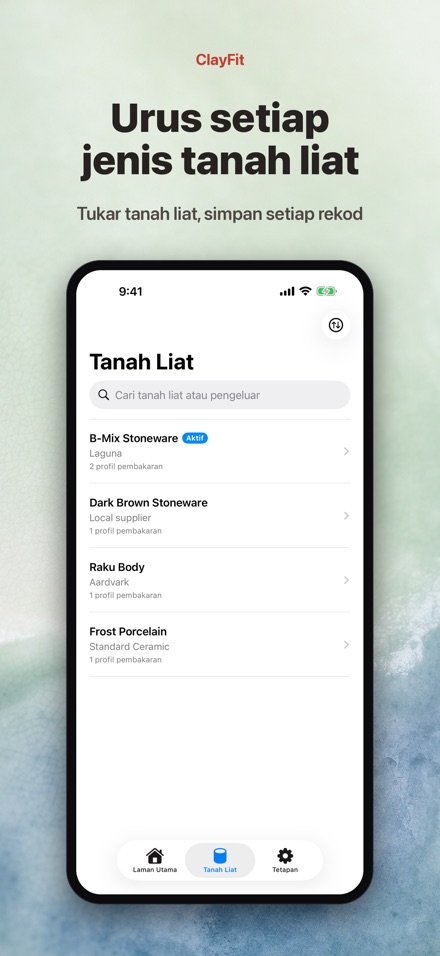 ClayFit: pengecutan tanah liat 5