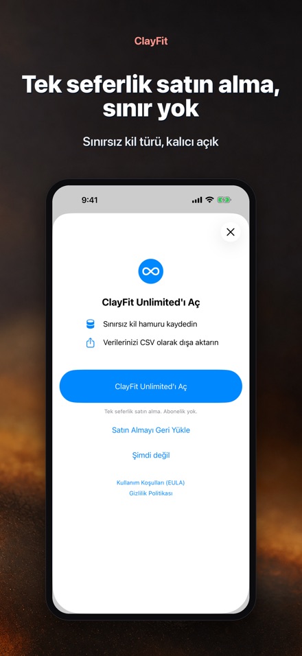 ClayFit: kil büzülmesi 10
