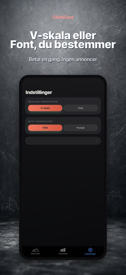 ClimbCard: Klatrelog 10
