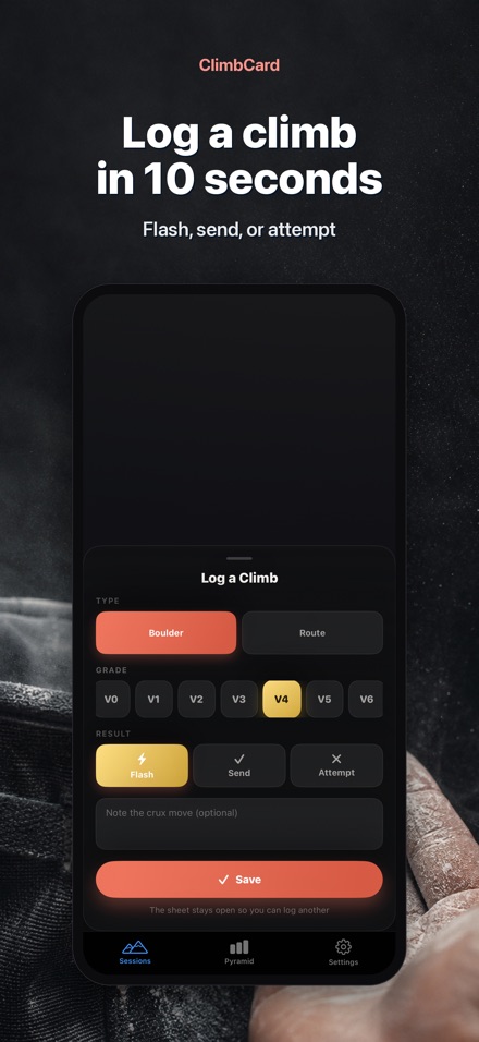 ClimbCard: Climbing Log 3
