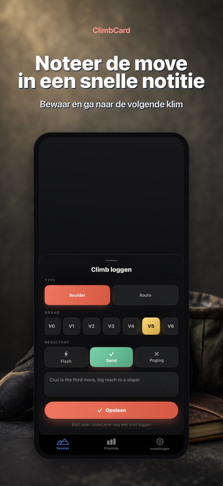 ClimbCard: Klimlogboek 7