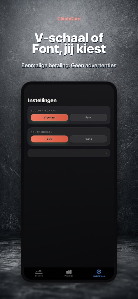 ClimbCard: Klimlogboek 10