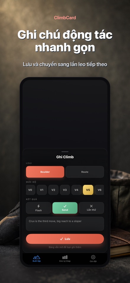ClimbCard: Nhật Ký Leo Núi 7