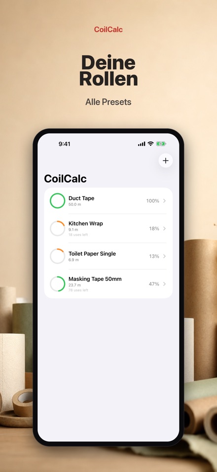 CoilCalc: Rollenlängenmesser 3