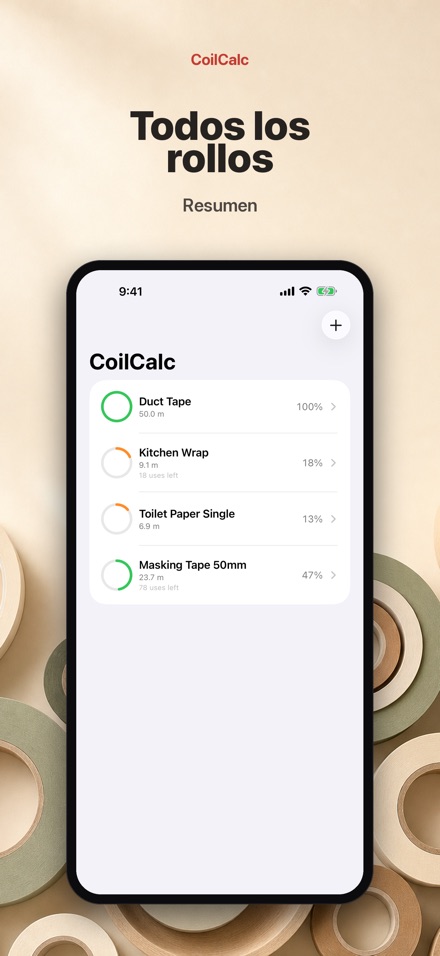 CoilCalc: Medidor de rollo