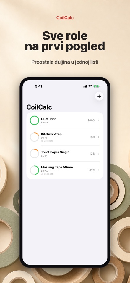CoilCalc: Mjerač duljine role