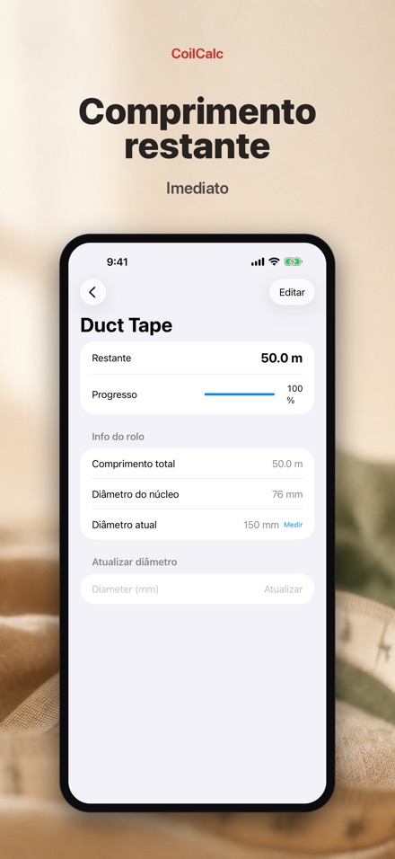 CoilCalc: Medidor de rolo 2