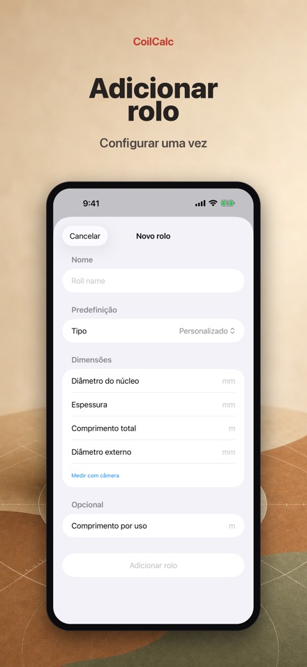 CoilCalc: Medidor de rolo 4
