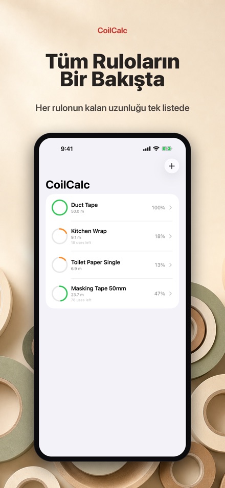CoilCalc: Rulo Uzunluğu Ölçer