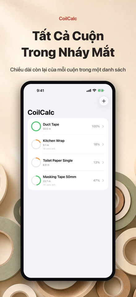 CoilCalc: Đo Chiều Dài Cuộn