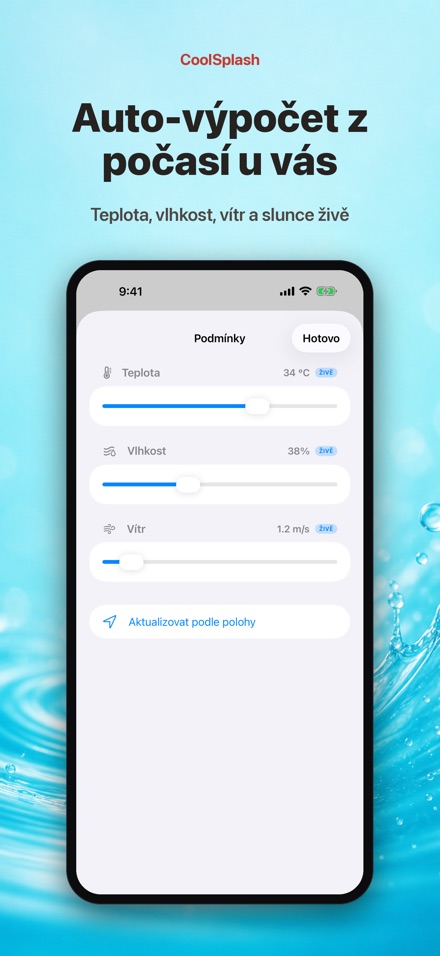 CoolSplash: ochladí zalévání? 9